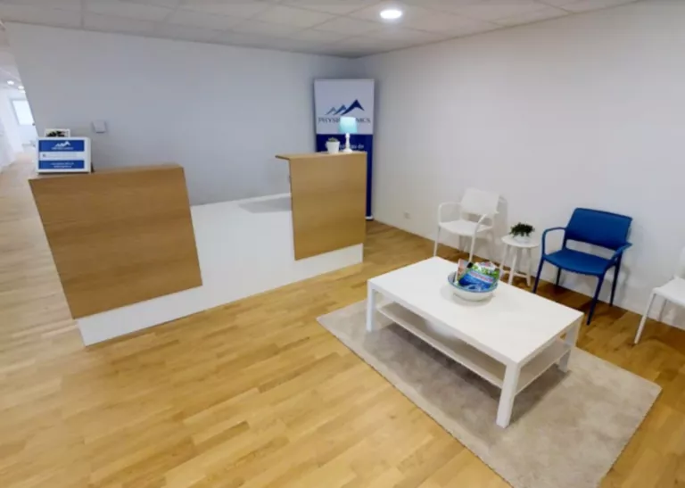 Réception de Physio Clinics à Collombey - dans la région de Monthey.