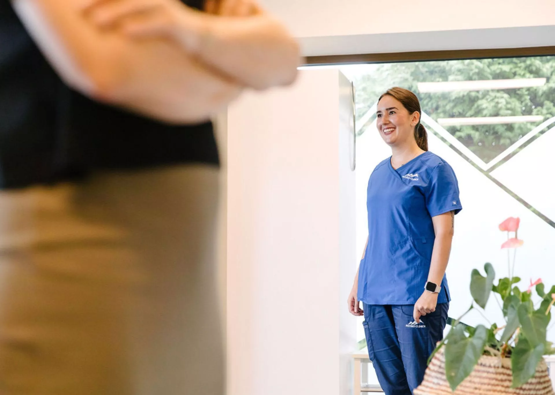 Accueil du patient chez Physio Clinics Penthalaz