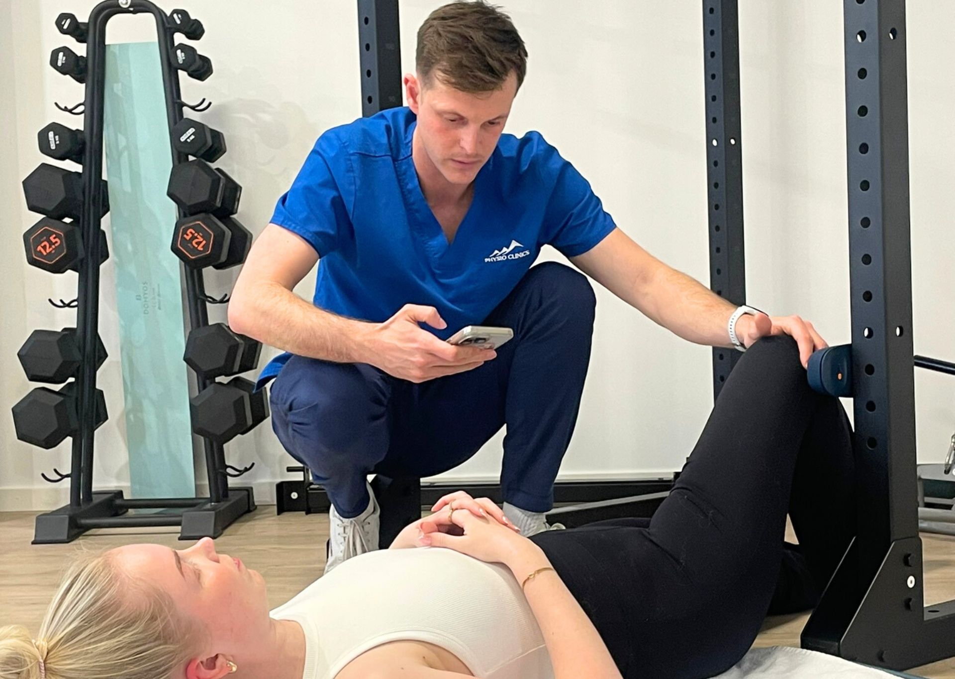 Rééducation post-opératoire du genou chez Physio Clinics